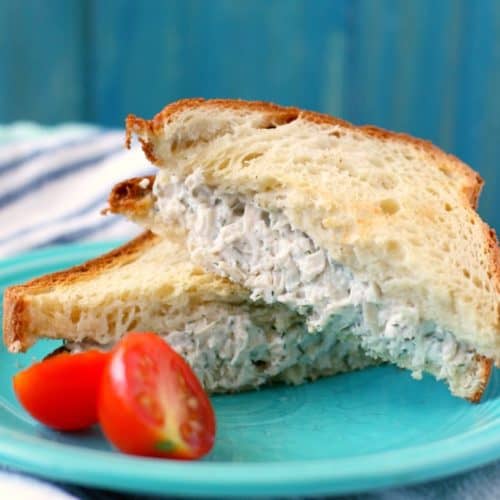 Order "Open Face" Chicken Salad Sandwich food online from La Grande Orange Grocery & Pizzeria store, Phoenix on bringmethat.com