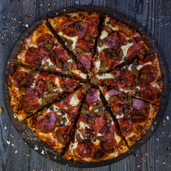 Order Meat Supreme Pizza (Small) food online from Fox's Pizza Den store, Coudersport on bringmethat.com