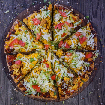 Order Taco Pizza (Small) food online from Fox's Pizza Den store, Coudersport on bringmethat.com