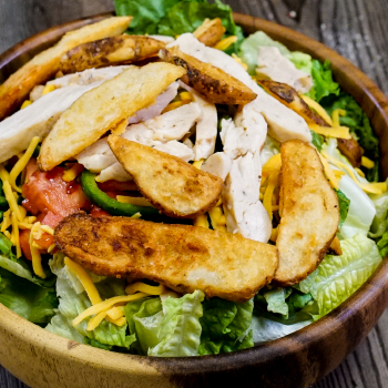 Order Chicken Fry Salad food online from Fox's Pizza Den store, Coudersport on bringmethat.com