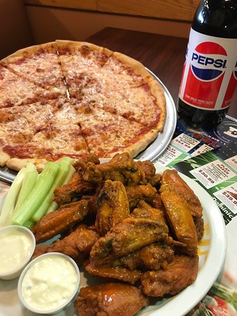 Order Two Large Cheese Pizza, 24 Wings and 1 Liter of Coke food online from Pizza House store, Gettysburg on bringmethat.com