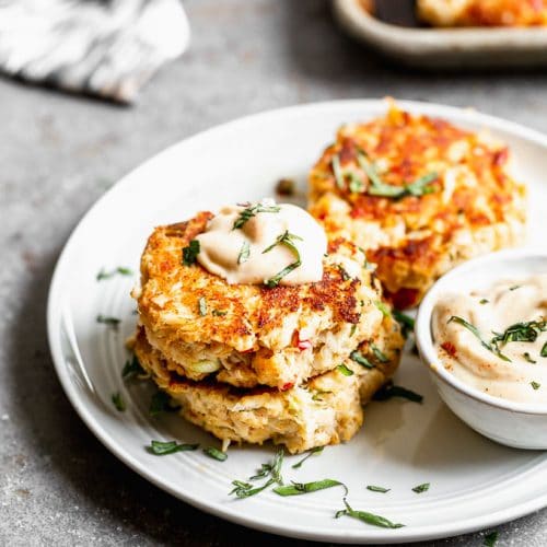 Order LUMP BLUE CRAB CAKE food online from Sam's Chowder House store, Half Moon Bay on bringmethat.com