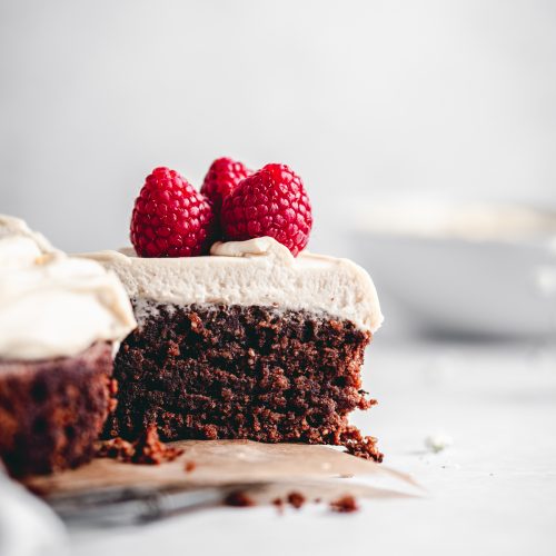Order FLOURLESS CHOCOLATE CAKE food online from Sam's Chowder House store, Half Moon Bay on bringmethat.com