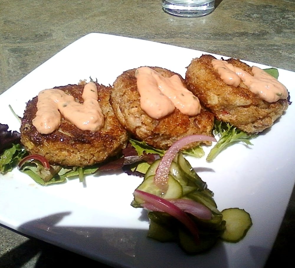 Order Pan Seared Crab Cakes food online from The Back Abbey store, Claremont on bringmethat.com