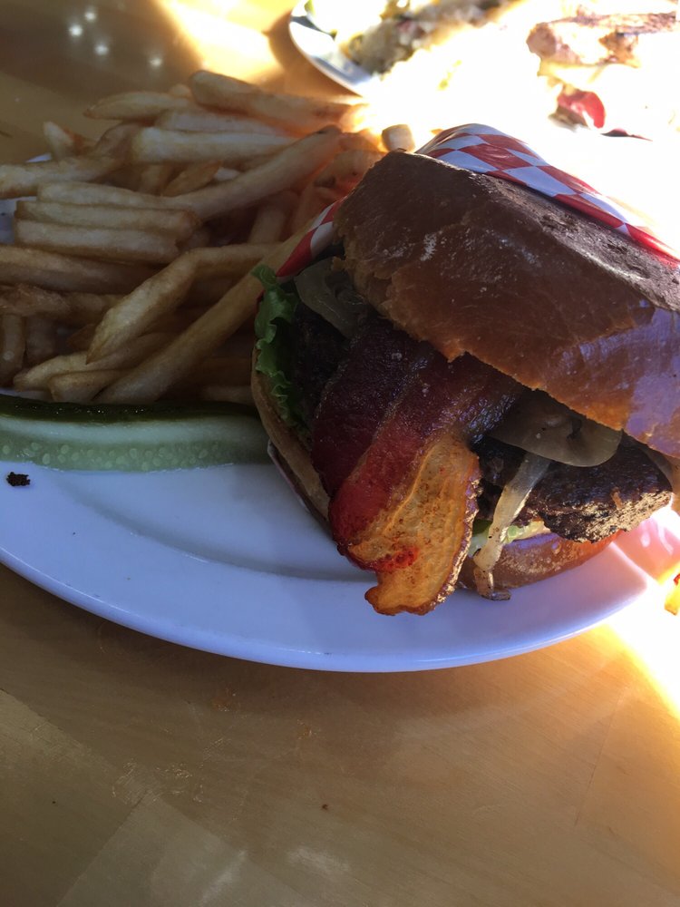 Order Big John Bacon Burger (8oz.) Combo food online from Tip Top Meats store, Carlsbad on bringmethat.com